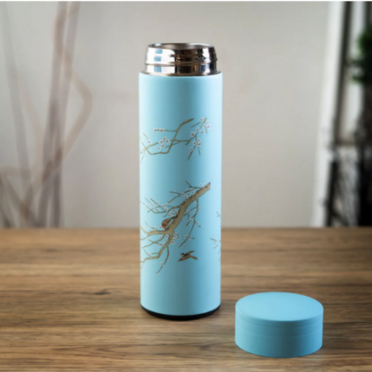 17oz Vacuum Insulated Stainless Steel Thermos Flask Plum Blossom by Urban Tokyo